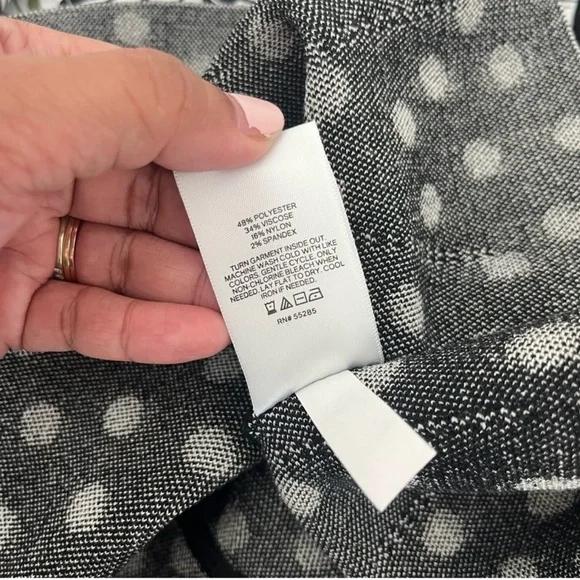 Express Black and White Polka Dot Peplum Camisole - Picture 8 of 8